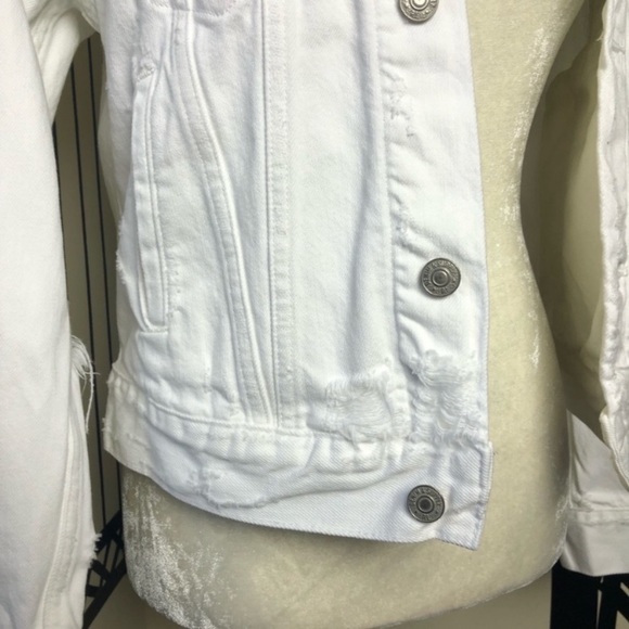 RALPH LAUREN DENIM & SUPPLY | white distressed denim jacket - Picture 5 of 6